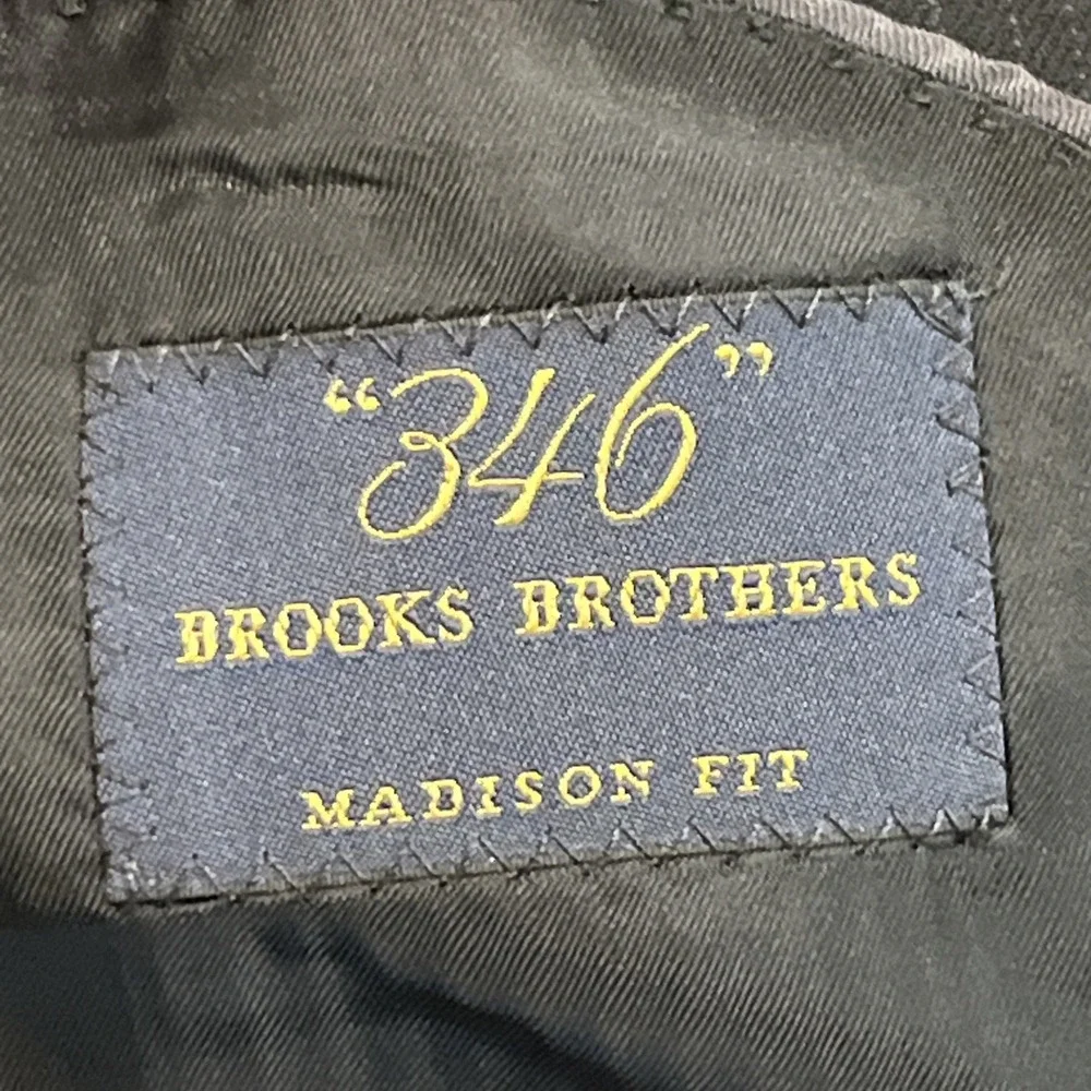 Brooks Brothers 346 Blazer 46R Adult Blue Madison Fit Striped Suit Jacket Mens